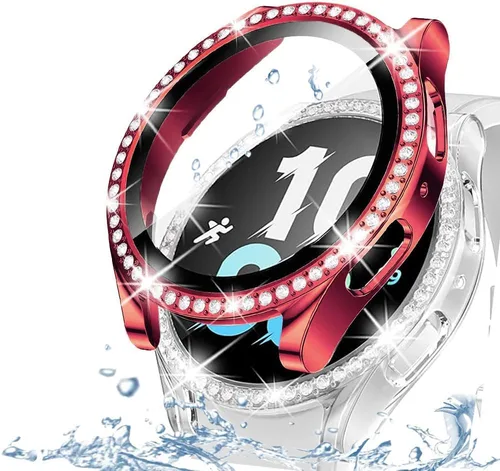 Miniatura 61 de DEALELE Paquete de 1 + 3 fundas y protector de pantalla compatible con Samsung Galaxy Watch FE / 5/4 de 1.575 pulgadas, funda protectora