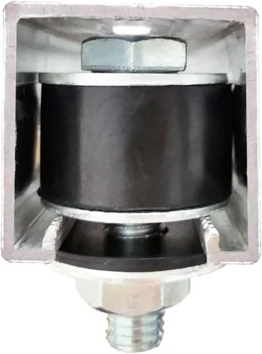 Miniatura 4 de Paquete de 2 topes de canal de puntal para carrito, rodillos para ruedas de carrito, posicionamiento para canales de puntal de 1-5/8 pulgadas