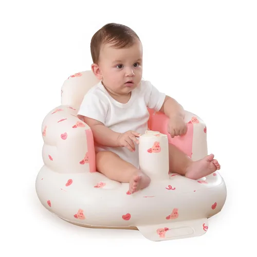 Miniatura 9 de AGITVPS Asiento de bebé inflable mejorado con bandeja para bebés de 3 a 36 meses, asiento de bumbo con bomba de aire integrada con bandeja, silla