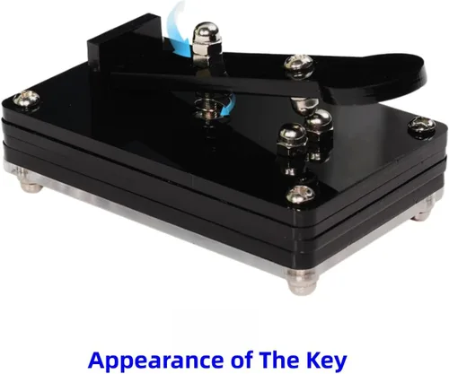 Miniatura 5 de Kit de práctica de soldadura de entrenamiento de código morse, kit completo de proyecto de soldadura con componentes, PCB y gabinete, perfecto