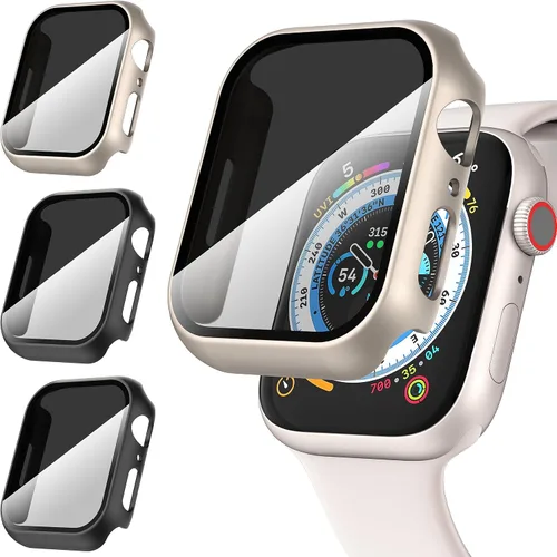 Miniatura 10 de Suoman Paquete de 3 fundas protectoras de pantalla de privacidad para Apple Watch de 1.575 pulgadas (1.575 pulgadas), antiespías, ultrafina