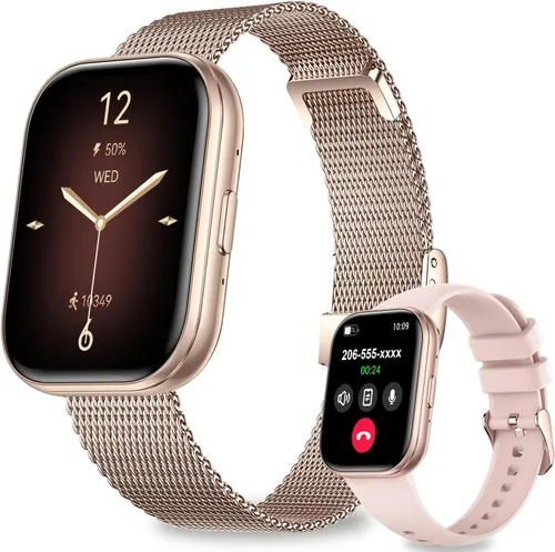 Miniatura 10 de Relojes inteligentes para mujeres y hombres, reloj inteligente con pantalla HD de 1.75 pulgadas, contestar/hacer llamadas para Android iOS