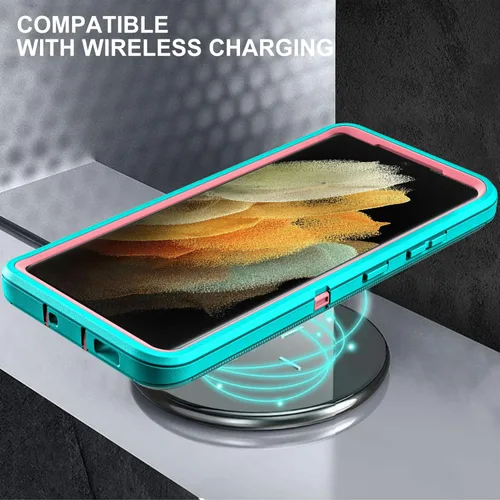 Miniatura 6 de YKHJKLEC Funda para Samsung Galaxy S21 Ultra, con 2 piezas [protector de pantalla de TPU flexible autorreparable y protector de lente de cámara]