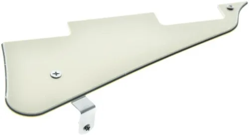 Miniatura 33 de Dopro Golpeador de guitarra LP y soporte de acero inoxidable LP con tornillos de montaje de acero negro para USA Les Paul Aged White