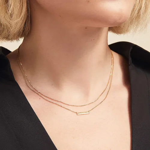 Miniatura 2 de Collner Collar con colgante de corazón de oro de 14 quilates para mujer, delicado collar de estrella, gargantilla de mal de ojo, collar bohemio
