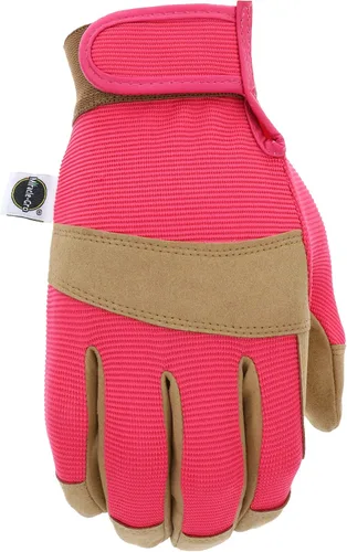 Miniatura 2 de Miracle-Gro MG86205 - Guantes de utilidad general – [pequeños/medianos], guantes acolchados de piel sintética, espalda de elastano, muñeca ajustable