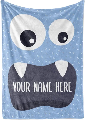 Miniatura 8 de Manta personalizada con diseño de aventura que espera la naturaleza, para niños o adultos con bonito nombre personalizado, suave y afelpado
