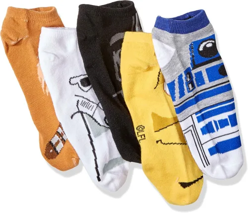 Miniatura 2 de STAR WARS Chewbacca Darth Vader R2-D2 Faces - Calcetines tobilleros (5 unidades)