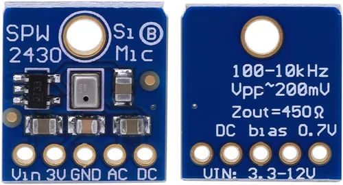 Miniatura 7 de Módulo de sensor de sonido, módulo de sensor de detección de sonido, micrófono MEMS de silicio Sensor de micrófono de sonido de alta sensibilidad