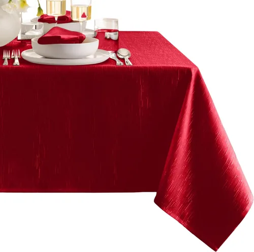 Miniatura 28 de Elrene Home Fashions - Mantel Continental de textura sólida resistente al agua, manchas y arrugas, 70 pulgadas, redondo, color gris pardo