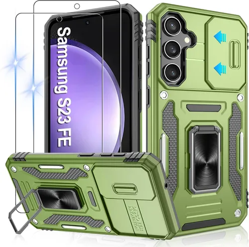 Miniatura 207 de Gritup para Samsung Galaxy S22 Funda con protectores de pantalla HD de 2 paquetes y cubierta deslizante para la cámara, protección contra caídas