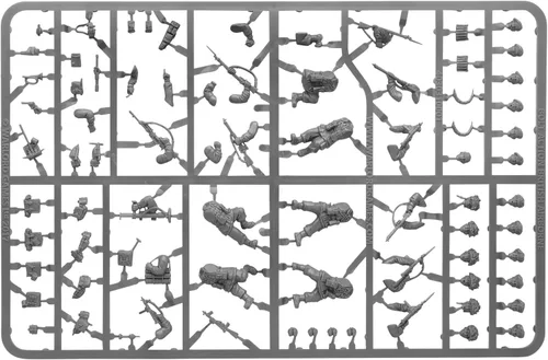 Miniatura 9 de Warlord Games Paracaidistas aliados aerotransportados británicos – Miniaturas de plástico a escala de 1.102 in para Bolt Action Miniaturas altamente