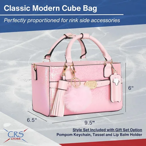 Miniatura 23 de CRS Cross Rink Side Tote. Ice Skating Accessory Bag-Figure Skating, Roller, Inline Skaters, Dance, Cheer.Organizes Guards Water Bottle Phone
