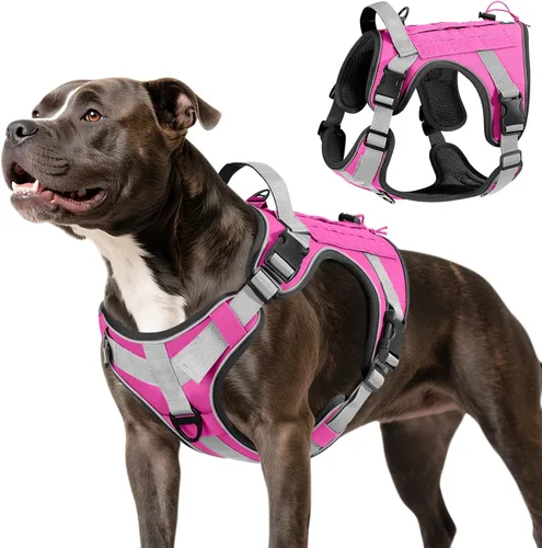 Miniatura 27 de VavoPaw cinturón de seguridad para perro, arnés de coche con peto de seguridad y hebilla ajustable para vehículo, cinturón de seguridad de nailon