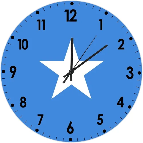 Miniatura 167 de Cheyan Reloj de pared con bandera de Canadá de 12 pulgadas, silencioso, sin tictac, de PVC, funciona con pilas, reloj redondo decorativo, regalo
