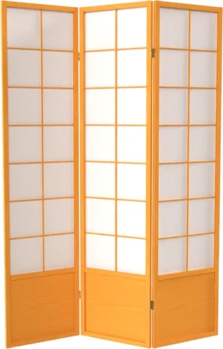 Red Lantern Pantalla Zen Shoji de 5.9 ft de altura - Miel - 3 paneles