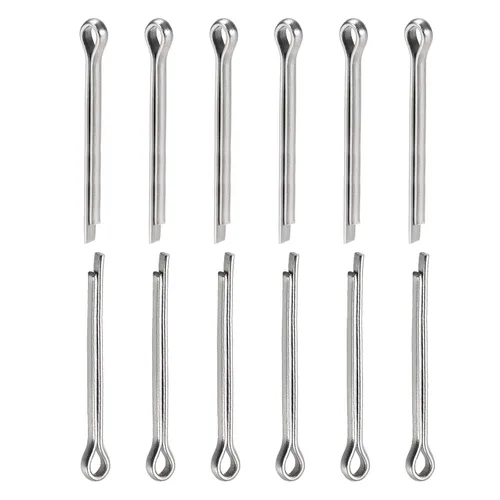Miniatura 27 de DTGN Pasadores de clip de chaveta de 0.039 in x 0.394 in (DXL), paquete de 30 - Bueno para maquinaria - Sujetadores de horquilla de acero inoxidable