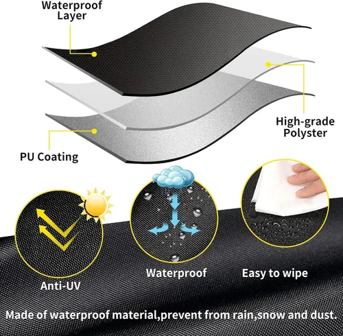 Miniatura 5 de Funda para muebles de patio para sombra y lluvia, fundas impermeables para muebles de exterior para asientos al aire libre, mesa auxiliar, sofá