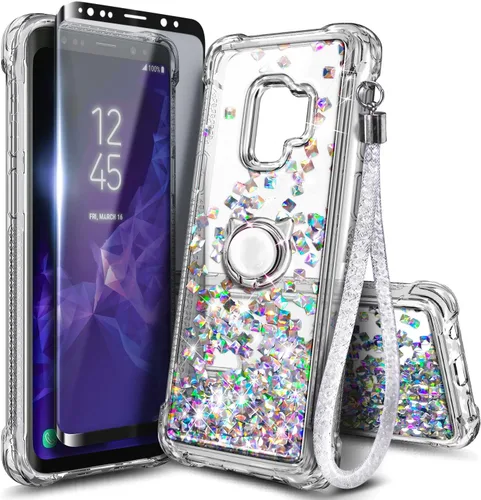 Miniatura 99 de NGB Diseñada para funda Samsung Galaxy Note 10+ (Plus), Rosa/Aguamarina Funda con Purpurina Líquida Brillante Linda para Mujeres Niñas Niños
