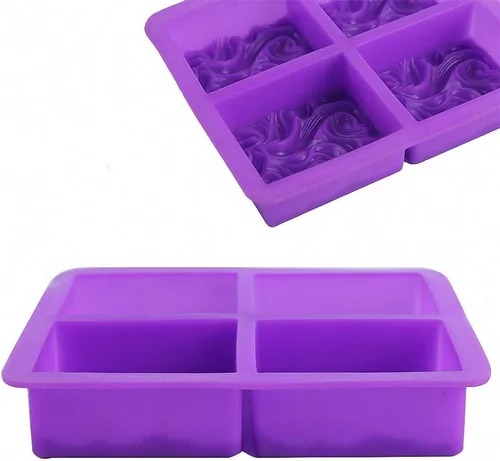 Miniatura 4 de HiParty Molde de jabón de ola oceánica, molde de silicona para hornear, molde de mousse de pudín de gelatina, hecho a mano, nubes de proceso frío