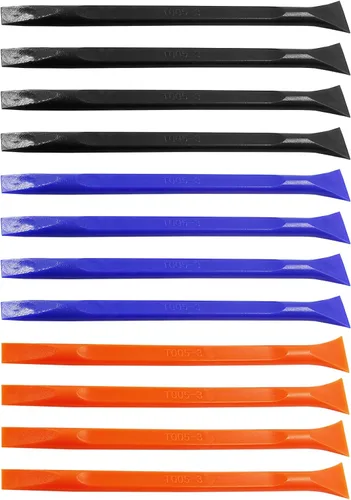 Miniatura 8 de Raspador de fibra de carbono, herramienta de limpieza de plástico antiarañazos, raspador rígido multiusos en forma de bolígrafo para pintura, Azul