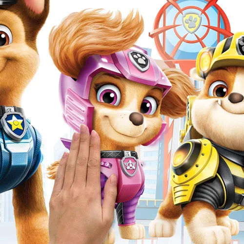 Miniatura 3 de RoomMates Paw Patrol - Calcomanías de pared gigantes con alfabeto para personalización, vinilo, azul, rojo, rosa, amarillo, removible