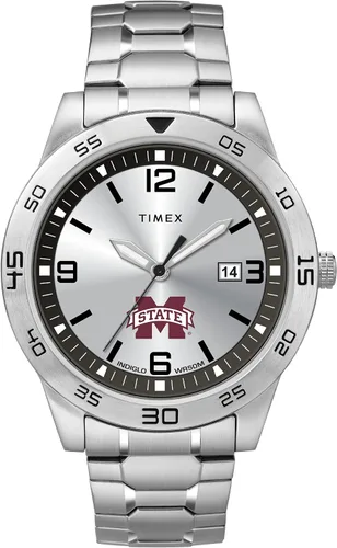 Miniatura 10 de Reloj de cuarzo para hombre Citation de 42 mm con correa de acero inoxidable Marea carmesí de Alabama