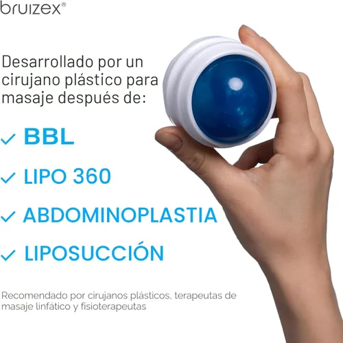 Miniatura 4 de Masajeador de drenaje linfático, bola rodillo de masaje, rodillo corporal de fibro para tratamiento de fibrosis, liposucción, 360 Lipo