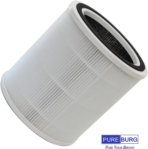 Miniatura 4 de PUREBURG Filtro de repuesto compatible con Purivortex AC400 purificador de aire, H13 True HEPA y filtración multicapa de carbón activado, paquete
