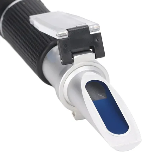 Miniatura 4 de Refractómetro Brix, refractómetro Brix medidor con ATC, refractómetro de doble escala Brix 0-32% y gravedad específica 1.000-1.130, refractómetro