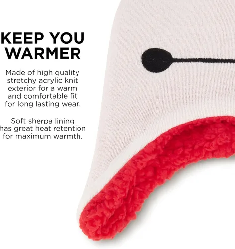 Miniatura 4 de Disney Boys' Winter Hat and Kids Gloves Set, Big Hero 6 Beanie for Ages 4-7