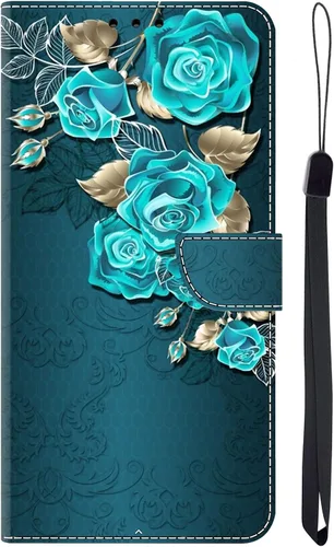 Miniatura 4 de Funda para Moto G 5G 2022, Moto G 5G 2022, funda protectora de piel sintética con tarjetero para Motorola Moto G 5G 2022 - Rosa azul