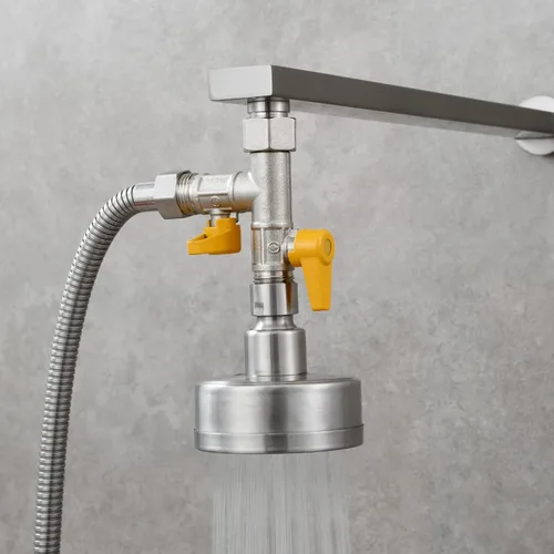 Miniatura 2 de CIENCIA Desviador de agua de latón Válvula desviadora de ducha de 3 vías Adaptador T Válvula de cierre de cabezal de ducha para cabezal de ducha