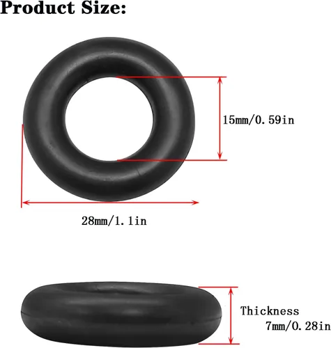 Miniatura 2 de 4 piezas de neumáticos de goma para devanador compatibles con máquina de coser Singer 15-91, 66-16, 99K, 128-3, #15287 4 pzas