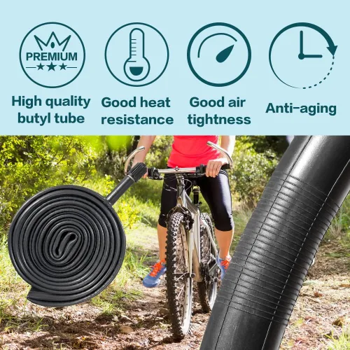 Miniatura 4 de Paquete de 2 neumáticos de bicicleta de 24 pulgadas/26 x 2.125 pulgadas, plegables, de repuesto para bicicleta de montaña 26"/2 Neumáticos 2 Tubos