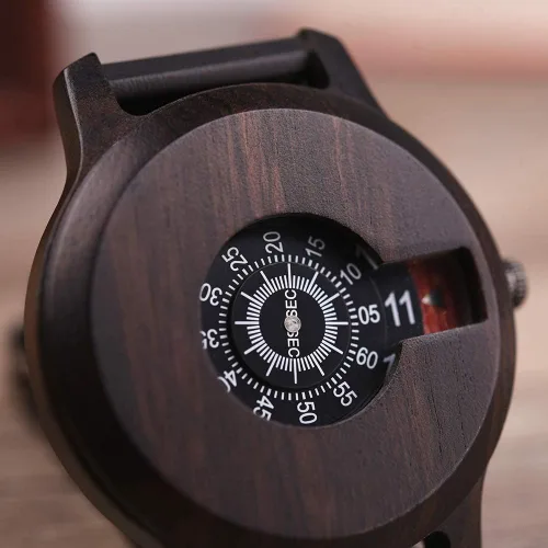 Miniatura 2 de BOBO BIRD Mens único moda clásico casual retro madera relojes lujo marca cuarzo relojes