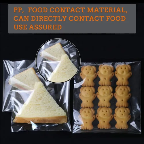 Miniatura 5 de 480 bolsas de celofán resellables transparentes de 2 tamaños con 180 PCS de 3.5 x 5 pulgadas, 300 PCS de 4 x 6 pulgadas, buenas para panadería