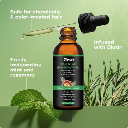 Miniatura 4 de Aceite de batana de romero, crecimiento orgánico del cabello, promueve el grosor del cabello, nutre el cuero cabelludo y el cabello para todas