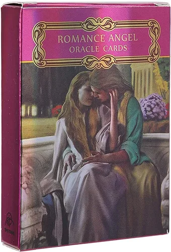 Miniatura 9 de Yitengteng Juego de cartas de tarot con holograma de ángel romántico, con bolsa, tarjetas Oracle para contar el futuro con efecto flash, tarjeta