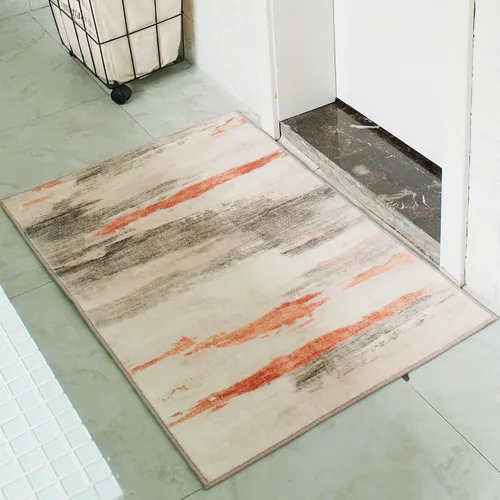Miniatura 48 de Carvapet 9x12 Alfombras grandes para sala de estar y dormitorio, alfombra moderna lavable azul de pelo bajo con respaldo de goma, plegable, alfombra