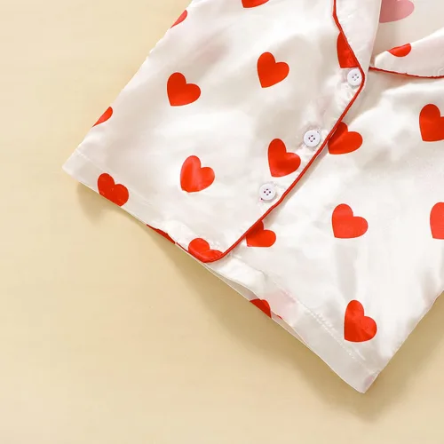 Miniatura 47 de Conjunto de pijama de manga larga con botones para niña pequeña, conjunto de ropa de dormir