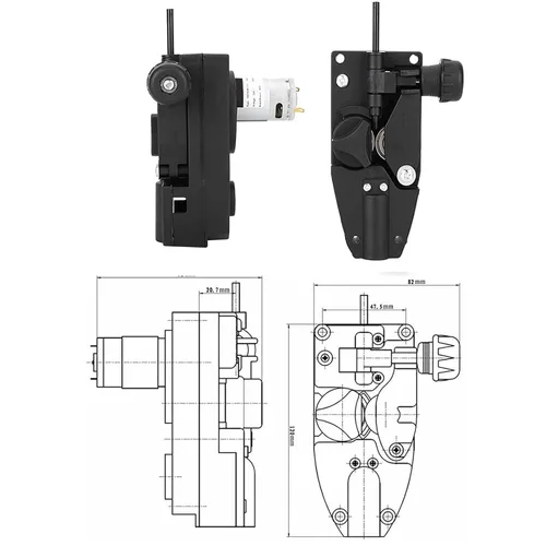 Miniatura 3 de Alimentador de alambre de soldador, DC 24V 10W Mig Soldador Roll Motor de alimentación de alambre 0.8/1.0 (mm) Máquina alimentadora de alambre