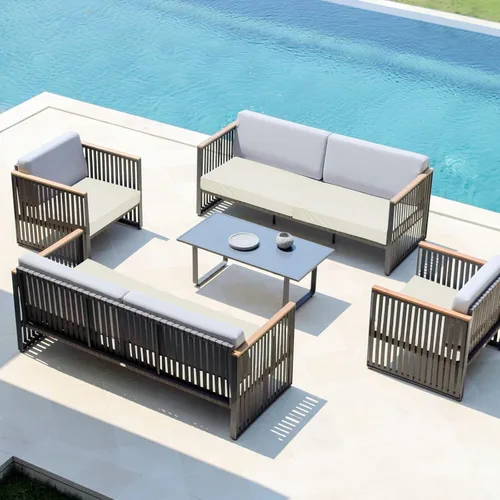 Miniatura 3 de Easy-Going - Paquete de 4 fundas de cojín impermeables para patio, de 24x22x4 pulgadas, fundas de repuesto antideslizantes para asientos al aire