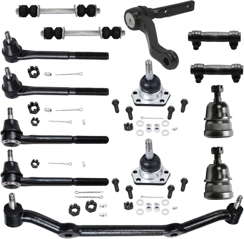 Miniatura 216 de Detroit Axle – Kit de suspensión delantera para Hyundai 2013-2018 Santa Fe 2 enlaces de barra de estabilizador 4 varillas de amarre interiores