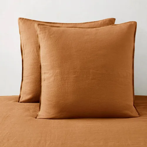 Miniatura 14 de ATLINIA Juego de 2 fundas de almohada 100% lino, tamaño King de 20 x 36 pulgadas, fundas de almohada de lino Natural
