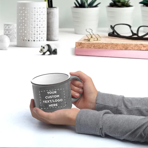 Miniatura 7 de DISCOUNT PROMOS Tazas de café personalizadas de cerámica para fogata, 13 onzas, juego de 10/50/100, paquete personalizado a granel, perfecto