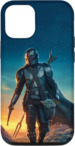 Miniatura 27 de iPhone 11 Pro Max Star Wars The Mandalorian and Grogu Sunset Poster Case