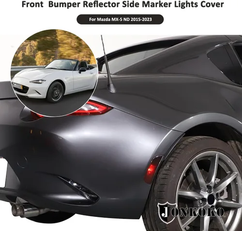 Miniatura 4 de Cubierta de marco de lámpara de faros traseros de automóvil para Mazda MX-5 ND 2015-2023 Reflector de parachoques, luces de marcador lateral
