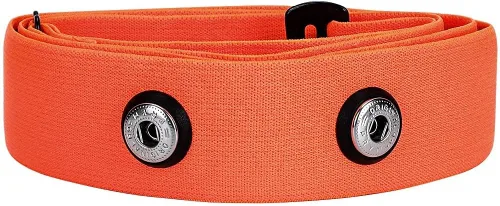 Correa de pecho de repuesto para monitor de frecuencia cardíaca compatible con Polar H10 H9 H7 H1 Wahoo Tickr Garmin cinturón de pecho Naranja