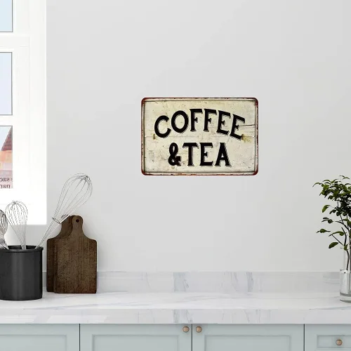 Miniatura 3 de Chico Creek Signs Letrero de café y té, decoración de casa de campo, decoración de casa de campo, barra rústica, cocina, campo, elegante, accesorios